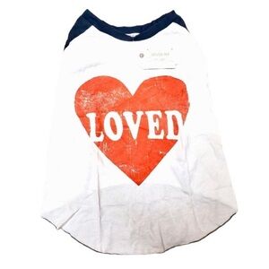 Grayson Pup NWT M & L “Loved” Raglan dog tee valentines costume